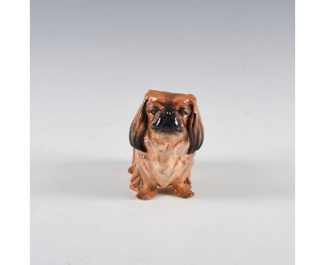 Iconic Doulton Dog, Pekinese HN1012 Medium, designed by Frederick Daws.Dark and light browns. Marked on bottom. Artist: Frede