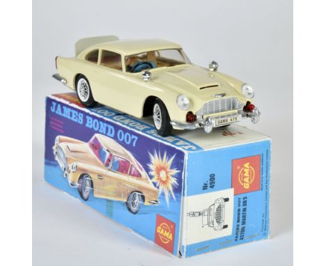 Gama, James Bond Aston Martin, W.-Germany, 25 cm, Kst, UW und Funkt. ok, Reprobox, Z 1-