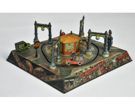 Gama, Verkehrsspiel, Germany VK, 21x21 cm, ein Auto und eine Figur fehlen, LM