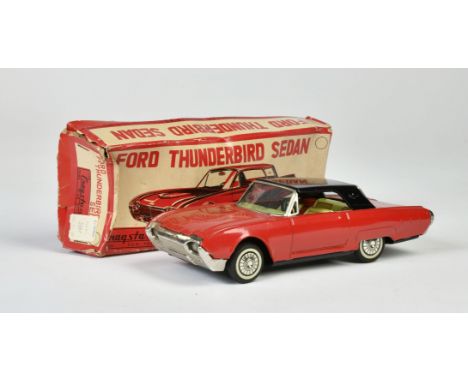 Bandai, Ford Thunderbird, Japan, 21 cm, Blech, Friktion ok, Okt Z 3, Z 1