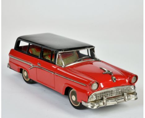 Bandai, Ford Custom Ranch Wagon, Japan, 31 cm, Blech, Friktion ok, LM, Z 2-