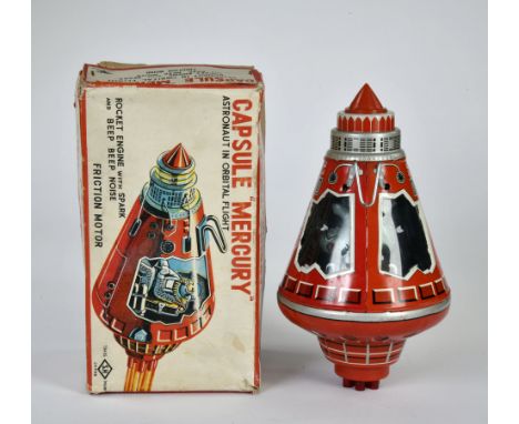 Horikawa, Capsule "Mercury", Japan, 24 cm, Blech, Friktion ok, teilw. LM, Okt Z 2-, Z 2