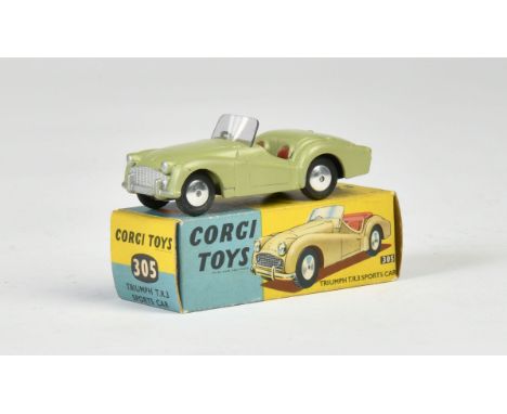 Corgi Toys, 305 Triumph TR3 Sports Car, 1:43, Druckguss, Okt Z 1, Z 1