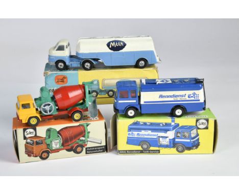 Corgi Toys 1129 Milk Truck, Siku Renndienst &amp; Betonmischer, Okt, LM, Z 2-3