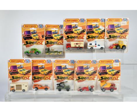 Matchbox, Blisterpackungen 1-75, 29 Tractor Shovel, 30 Swamp Rat, 34 Vantastic, 36 Formula 5000, 37 Skip Truck, 38 Amoured Je