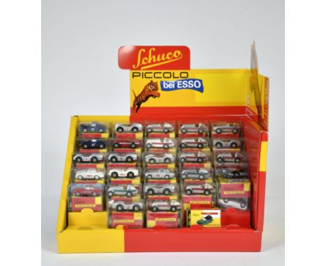 Schuco, Werbedisplay Esso für Piccolos (mit 23 Mercedes Modellen), 1:90, neuwertig, Z 1