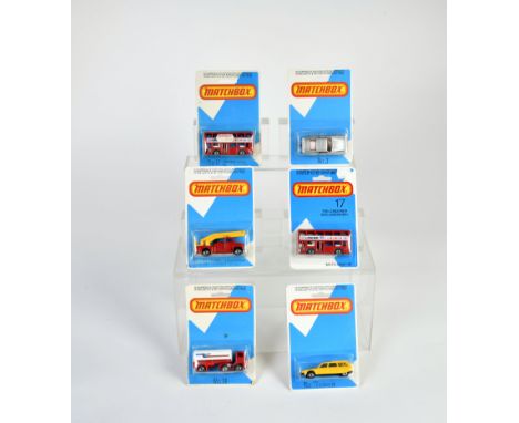 Matchbox, Serie Superfast (1972), 3 Porsche, 2x 17 Londoner, (Laker Skytrain), 12 Citroen CX, Team Matchbox, 13 Snorkel F. En