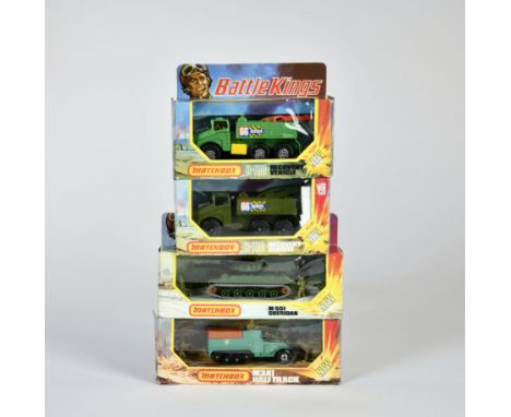 Matchbox, BattleKings, K-108 M3A1 Half truck, K-109 M-551 Sheridan Tank, K-110 2x Recovery Vehicles, meist Z 1