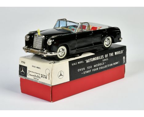 Bandai, Mercedes 219 Cabriolet, Japan, 20 cm, Blech, Friktion ok, Okt Z 1-, Z 1