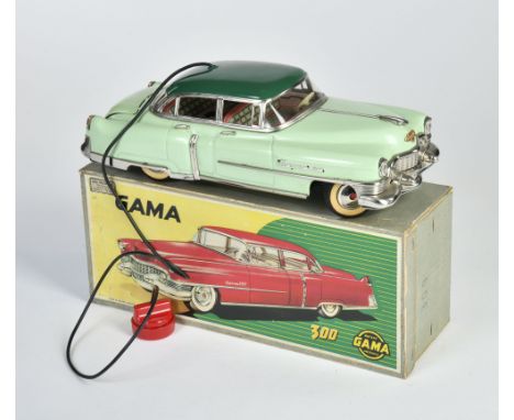 Gama, Cadillac, W.-Germany, 30 cm, Blech, elektrisch, min. LM, Okt Z 2, Bodenplatte min. ausgebessert, Z 2+