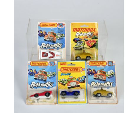 Matchbox, Rola-matics 75, 2x 28 Stoat, 2x 35 Fandango, Nr. 35, 47 Beach Hopper, meist Z 1