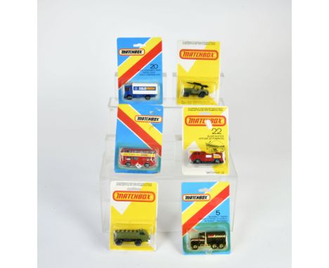 Matchbox, Serie Superfast (1972), 22 Blaze Buster, 38 Armoured Jeep, 54 Personell Carrier, 5 Peterbilt Tanker, AMOCO, 17 The 