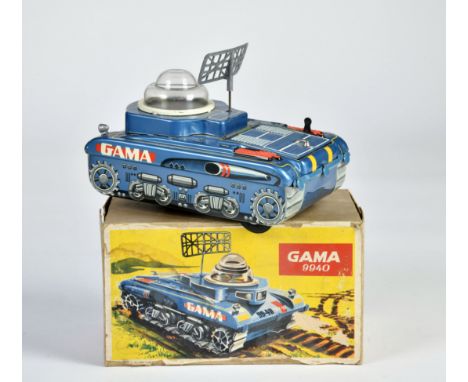 Gama, Space Panzer XY-101, W.-Germany, 20 cm, Blech, Funktion ok, Okt, Z 1-2
