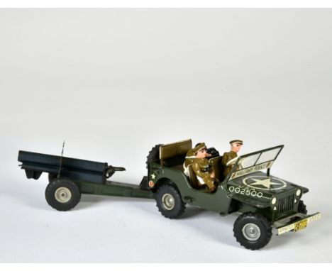 Arnold, Military Police Jeep 2500 mit Kanone, W.-Germany, Blech, UW ok, LM, Z 2