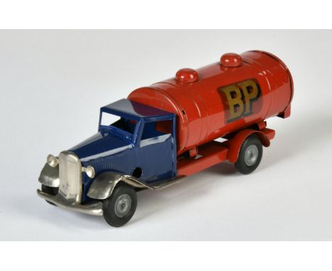 Minic Toys, BP Tankwagen, England, 15 cm, Blech, UW ok, Z 1-2
