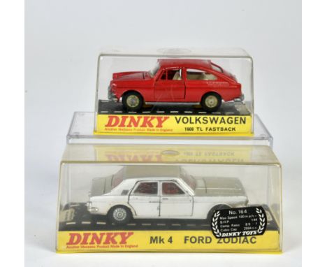 Dinky Toys, Volkswagen 1600 TL Fastback, Mk4 Ford Zodiac, 1:43, Okt, Z 1-2