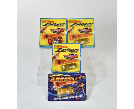 Matchbox, Zingomatic Control 1971, Z-4 Road Dragster, Nr. 8, Z-5 Citroen SM (2x), Mercedes 300SE, Brroom Stick, meist Z 1