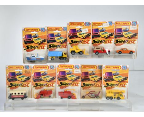 Matchbox, Blisterpackungen 1-75, 44 Passenger Coach 431-432, 45 BMW 30 CSL, 48 Sambron Jack Lift, 49 Crane Truck, 49 Chop Sue