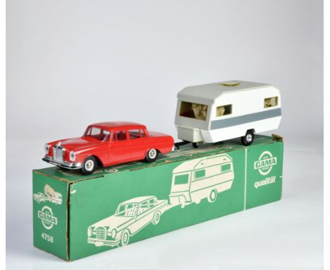Gama, Mercedes mit Caravan, W.-Germany, 57cm, Kst, Okt Z 1-, Z 1
