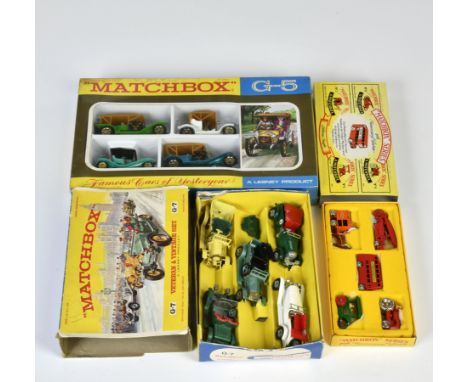 Matchbox, G-5 Yesterday &amp; G-7 Veteran &amp; Vintage Set (5 Models of Yesterday alt), England, Z 1-2