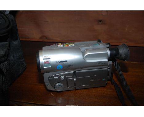 A Canon Video Recorder in a carry case.