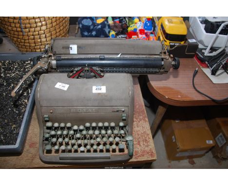 A vintage "Royale" Typewriter.