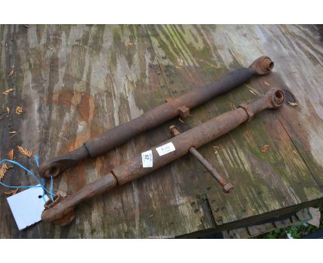 Two tractor Top Links, Massey 1 and 2 and Nuffield 1 and 2.