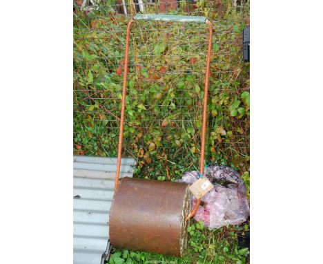 A home made garden Roller.