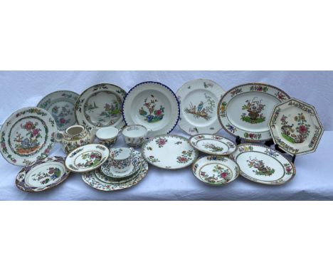 Various 20thC Copeland Spode ceramics, most with an Oriental theme to include 'Old Bow' side plate, oval plate 32cm, cake pla