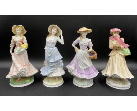 Royal Worcester; a set of four limited edition Four Seasons figurines, Spring, Summer, Autumn, Winter.(4)Condition ReportGood