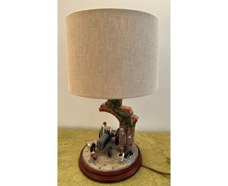 Border Fine Arts 'Mind Y Selves' table lamp. B1018. With box. 46cm h to top of shade.Condition ReportGood condition.