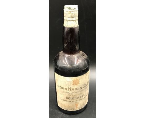 John Haig &amp; Co Ltd, Gold Label, Liqueur Scotch Whisky. Sealed.Condition ReportDirt grime to labels, Contents level at sho