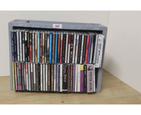 A lot of around 60 Jazz titles on compact disc , carefully stored and curated and presented for your listening pleasure here 
