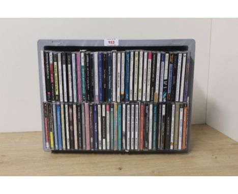 A lot of around 60 Jazz titles on compact disc , carefully stored and curated and presented for your listening pleasure here 