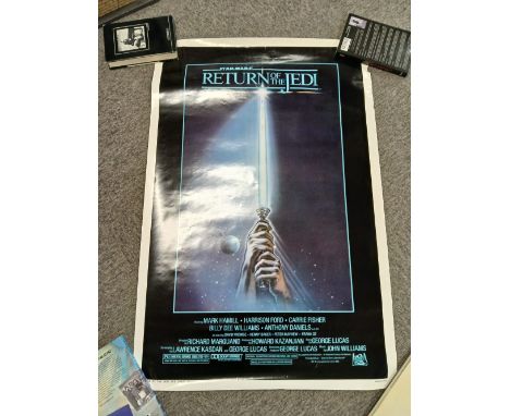 An original UK Return of the Jedi Cinema Poster - rolled - not folded - 105cm x 70cm - some light wear and age spotting as in