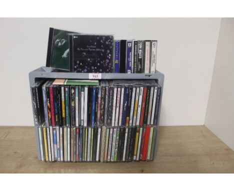 A selection of around sixty compact discs with the focus being on Indie artists and electronica with some real oddities and s