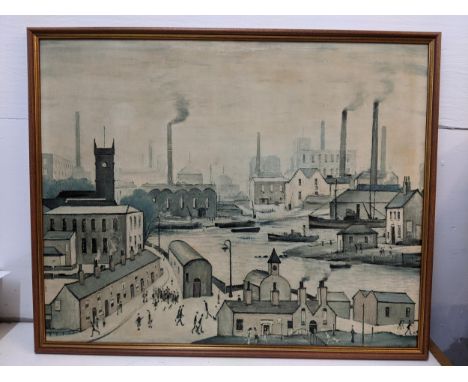 After Lowry print framed 64cm x 79cm Location: GIf there is no condition report shown, please request