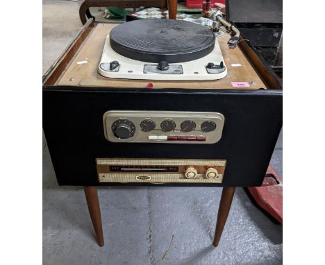 A Garrard model 301 transcription motor turntable with SME playing arm, a Quad 22 control unit and a Dulei VHF radio/tuner ho