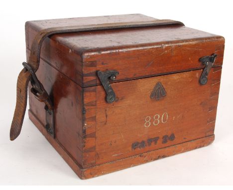 A MILITARY DENT'S IMPROVED LIQUID AZIMUTH COMPASS mounted in a brass gimbal frame, signed E. Dent &amp; Co, No.53232 and No.8