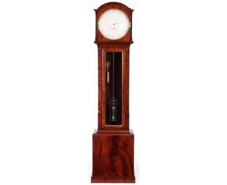 THOMAS CONDLIFF LIVERPOOL, A FINE EARLY 19TH CENTURY FLAMED MAHOGANY REGULATOR OF SMALL SIZE The 12" engraved silvered dial w