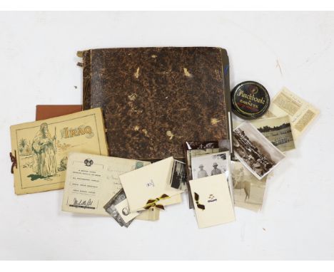 A 1930s archive of photos, invitations, postcards, etc. relating to Indian military regiments including; the 8th Punjab Reg.,