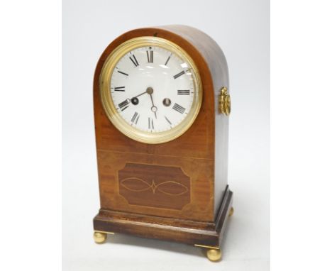 An Edwardian mantel clock, 30cm