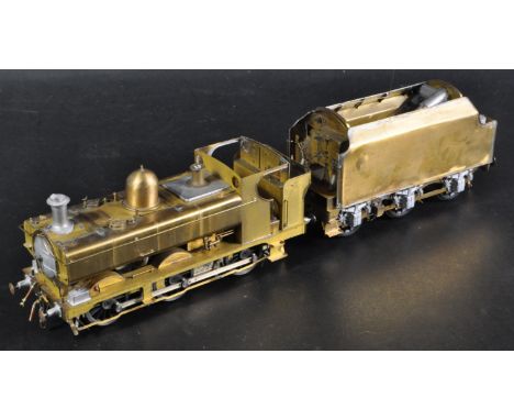 A highly detailed brass kit built O gauge model railway trainset locomotive. No makers mark present. Unpainted.PLEASE NOTE TH