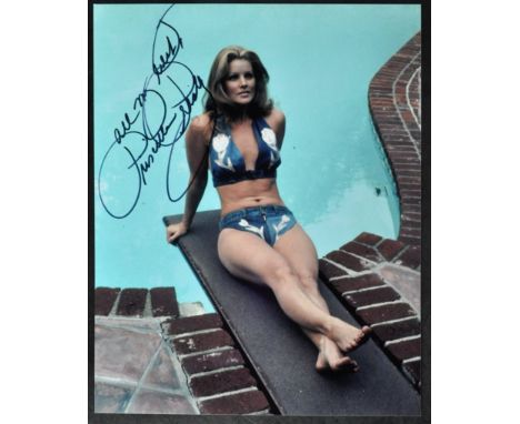 Priscilla Presley (American Actress, former wife of Elvis Presley) - Naked Gun - autographed 8x10" colour glamour photograph 