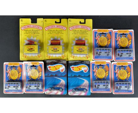 A collection of assorted vintage Mattel Hotwheels and Lesney Matchbox diecast models to include; x2&nbsp; Hot Wheels model No