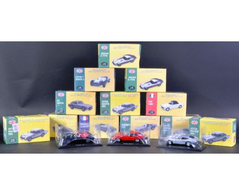 A collection of x15 assorted Atlas Editions 1/43 scale Classic Sports Cars diecast models. Examples to include; Jaguar E-Type