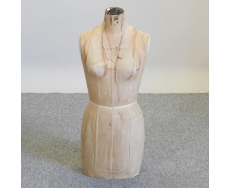 A vintage tailor's dummy, by Kennett and Lindsall, 85cm high