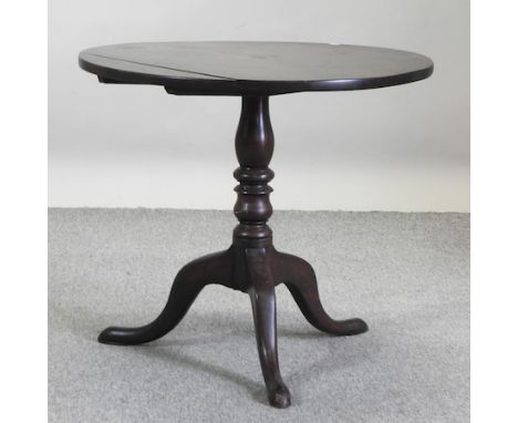 A 19th century mahogany tilt top occasional table, on a tripod base, 75cm diameter 