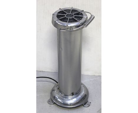 A Belling No1 'Champion Heater', converted to a lamp.
