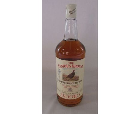Bottle of Famous Grouse Scotch whisky 1.13 Le 40% signed by Norman Tebbit (b.1931)